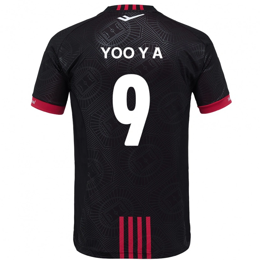 Danxen Hombre Camiseta Yoo Young-A #9 Blanco Negro 1ª Equipación 2025/26 La Camisa
