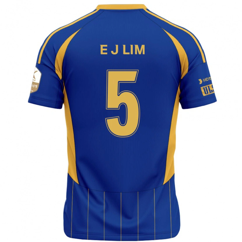 Danxen Hombre Camiseta Jong-Eun Lim #5 Azul Real Amarillo 1ª Equipación 2025/26 La Camisa