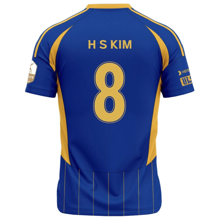 Danxen Hombre Camiseta Seung-Hyun Kim #8 Blanco Azul Celeste 1ª Equipación 2025/26 La Camisa