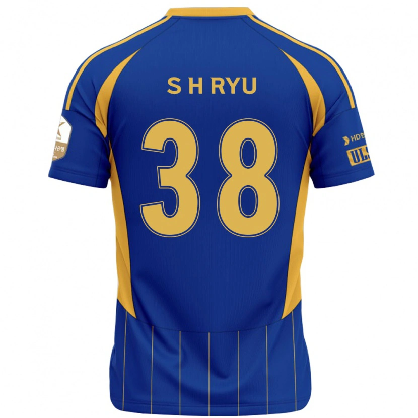 Danxen Hombre Camiseta Hye-Sung Ryu #38 Blanco Azul Celeste 1ª Equipación 2025/26 La Camisa