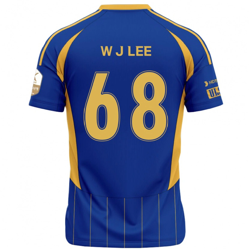 Danxen Hombre Camiseta Jae-Wook Lee #68 Azul Real Amarillo 1ª Equipación 2025/26 La Camisa