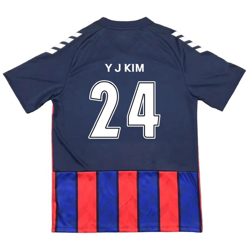 Danxen Hombre Camiseta Ju-Yeop Kim #24 Azul Real Rojo 1ª Equipación 2025/26 La Camisa