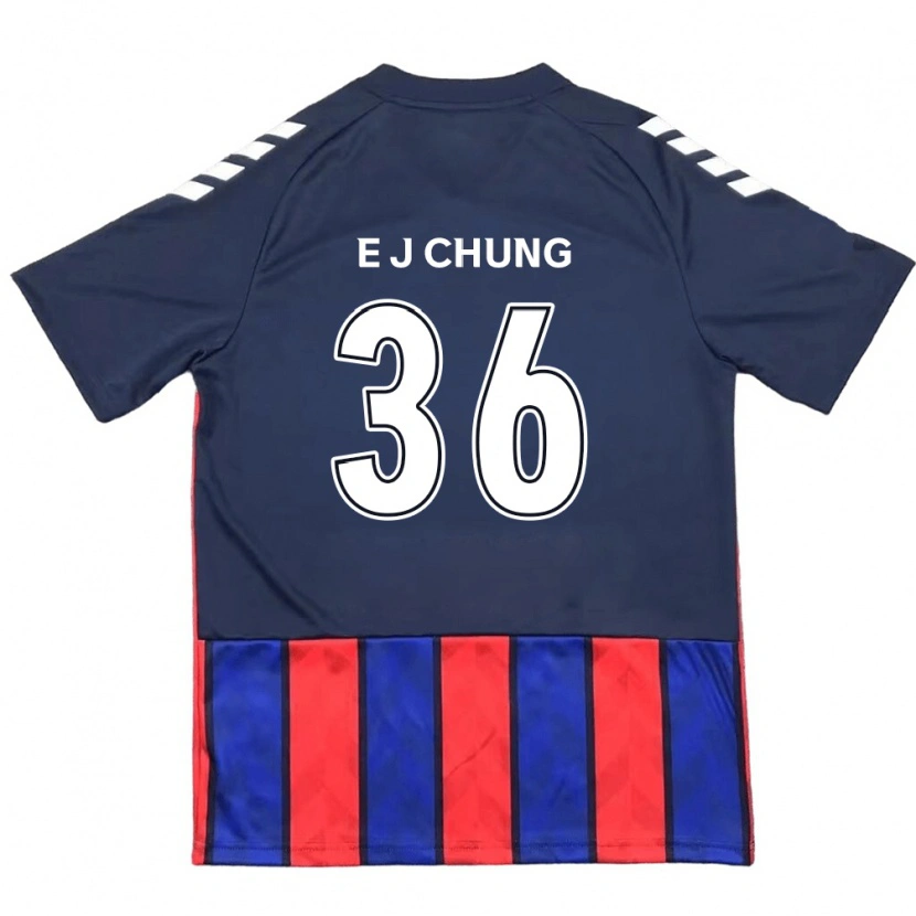 Danxen Hombre Camiseta Joshua Eui-Jin Chung #36 Azul Real Rojo 1ª Equipación 2025/26 La Camisa