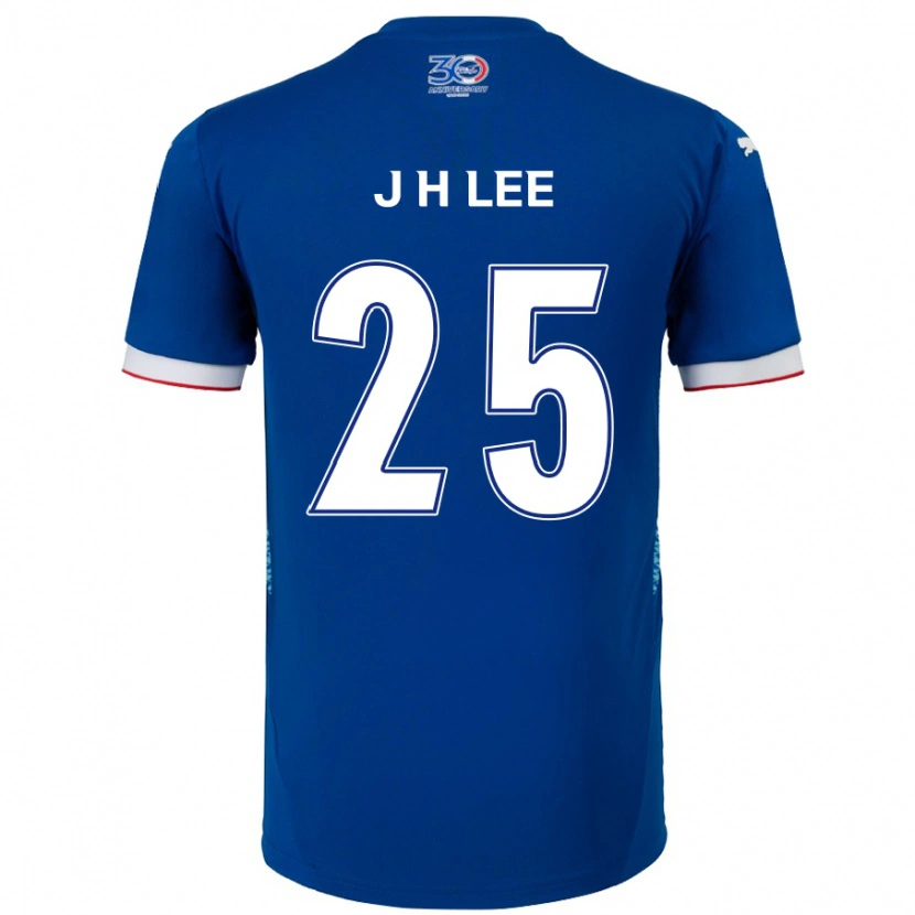 Danxen Hombre Camiseta Jin-Hyuk Lee #25 Azul Real Blanco 1ª Equipación 2025/26 La Camisa