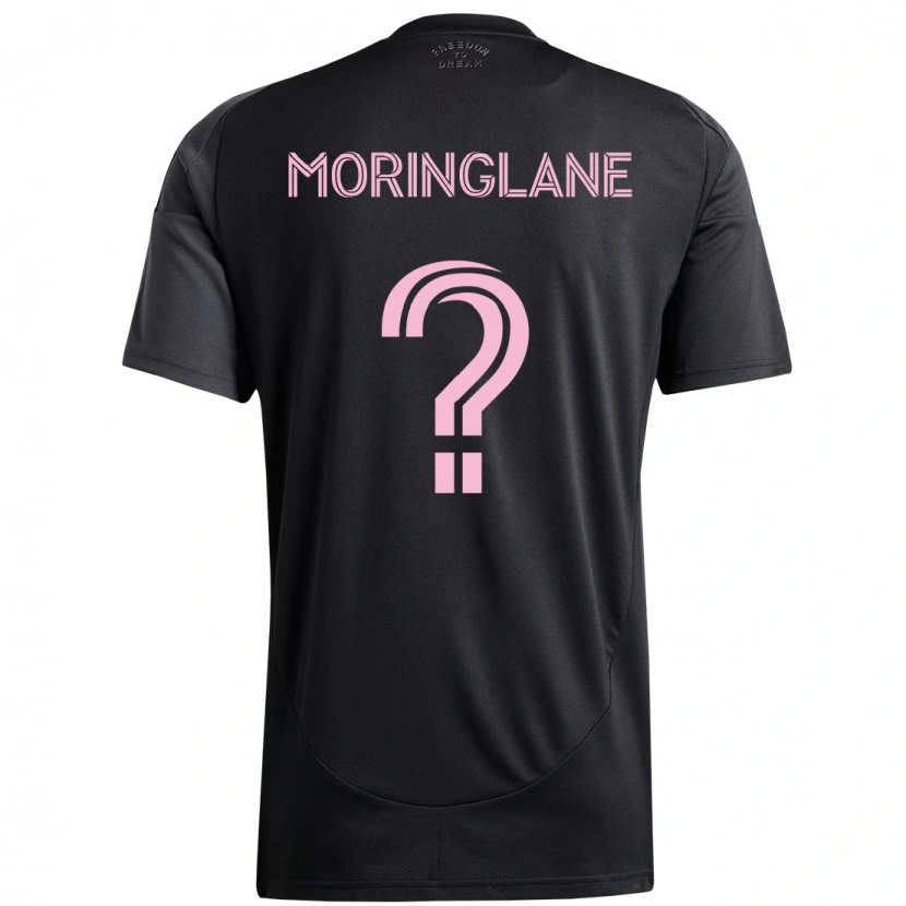 Danxen Hombre Camiseta Luis Moringlane #0 Rosa Negro 2ª Equipación 2025/26 La Camisa