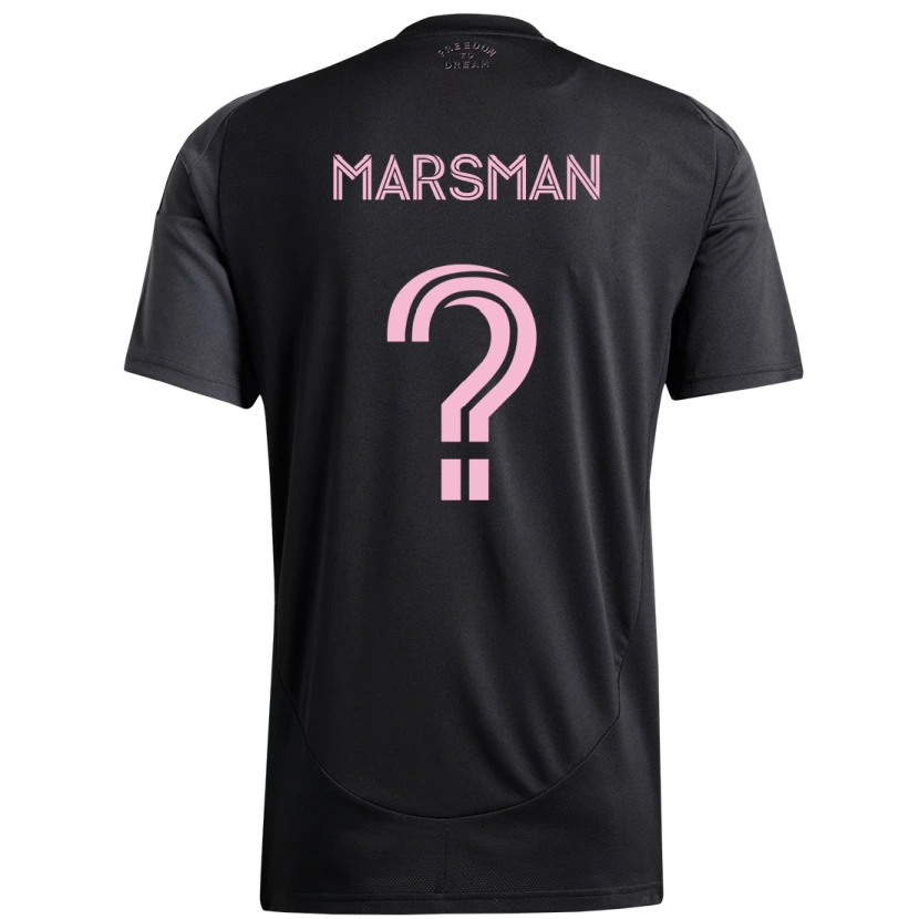 Danxen Hombre Camiseta Nick Marsman #0 Rosa Negro 2ª Equipación 2025/26 La Camisa
