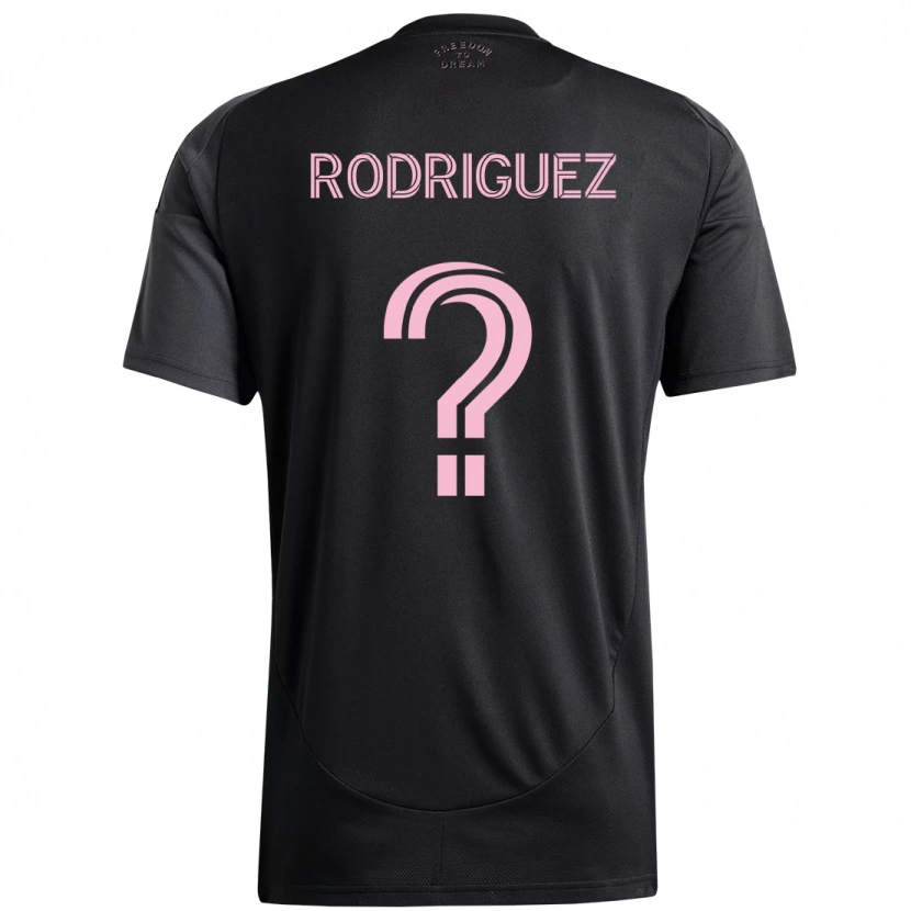 Danxen Hombre Camiseta Emerson Rodríguez #0 Rosa Negro 2ª Equipación 2025/26 La Camisa