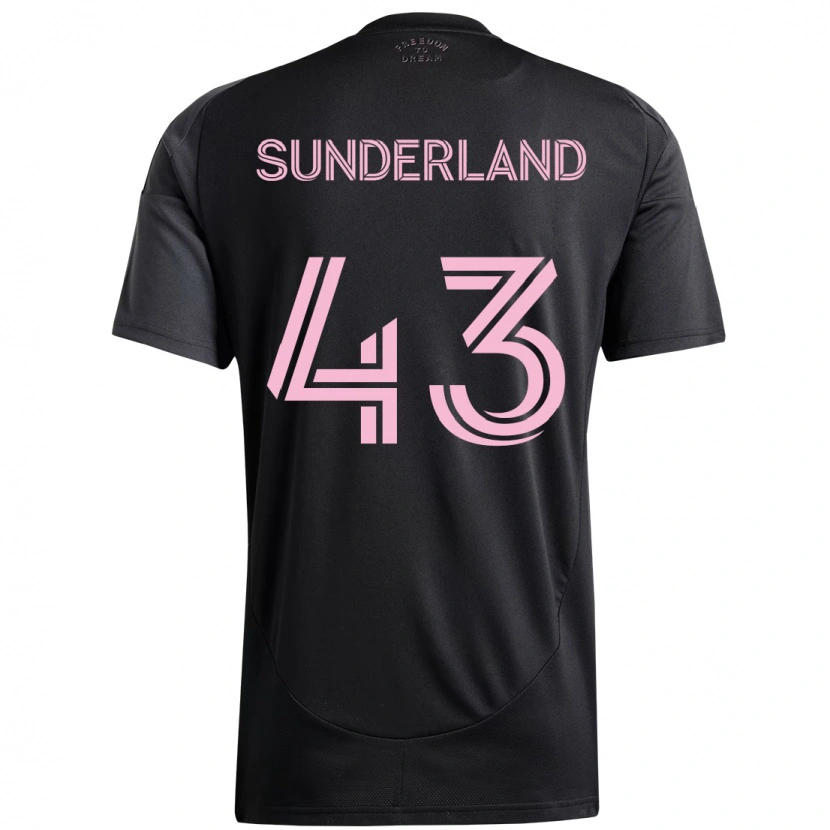 Danxen Hombre Camiseta Lawson Sunderland #43 Rosa Negro 2ª Equipación 2025/26 La Camisa