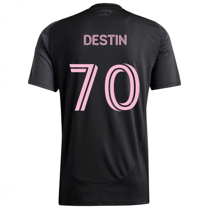 Danxen Hombre Camiseta Bryan Destin #70 Rosa Negro 2ª Equipación 2025/26 La Camisa