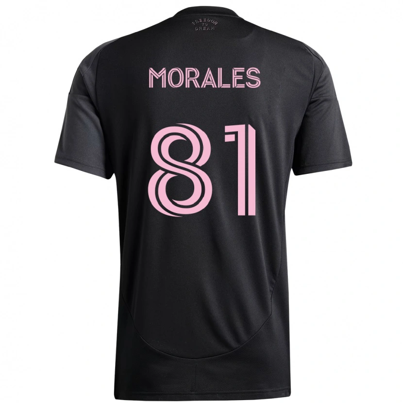 Danxen Hombre Camiseta Santiago Morales #81 Rosa Negro 2ª Equipación 2025/26 La Camisa