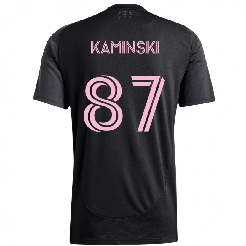 Danxen Hombre Camiseta Brett Kaminski #87 Negro Rosa 2ª Equipación 2025/26 La Camisa