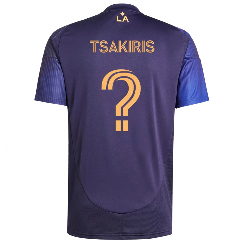 Danxen Hombre Camiseta Mateo Tsakiris #0 Blanco Amarillo 2ª Equipación 2025/26 La Camisa