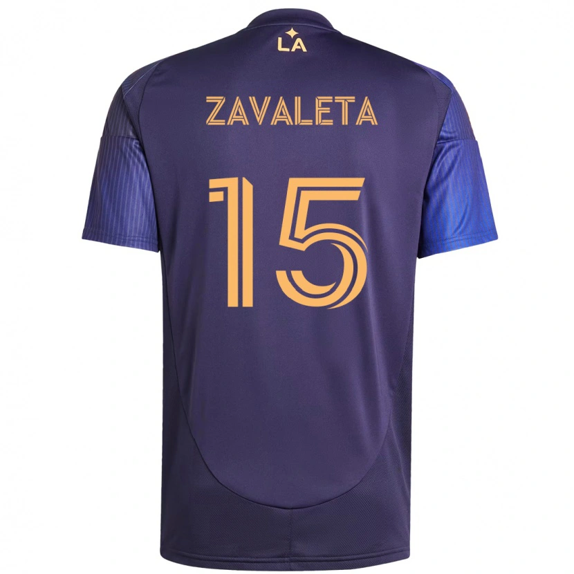 Danxen Hombre Camiseta Eriq Zavaleta #15 Blanco Amarillo 2ª Equipación 2025/26 La Camisa