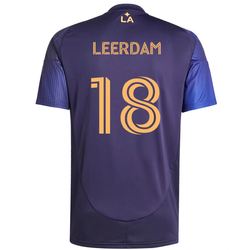 Danxen Hombre Camiseta Kelvin Leerdam #18 Blanco Amarillo 2ª Equipación 2025/26 La Camisa