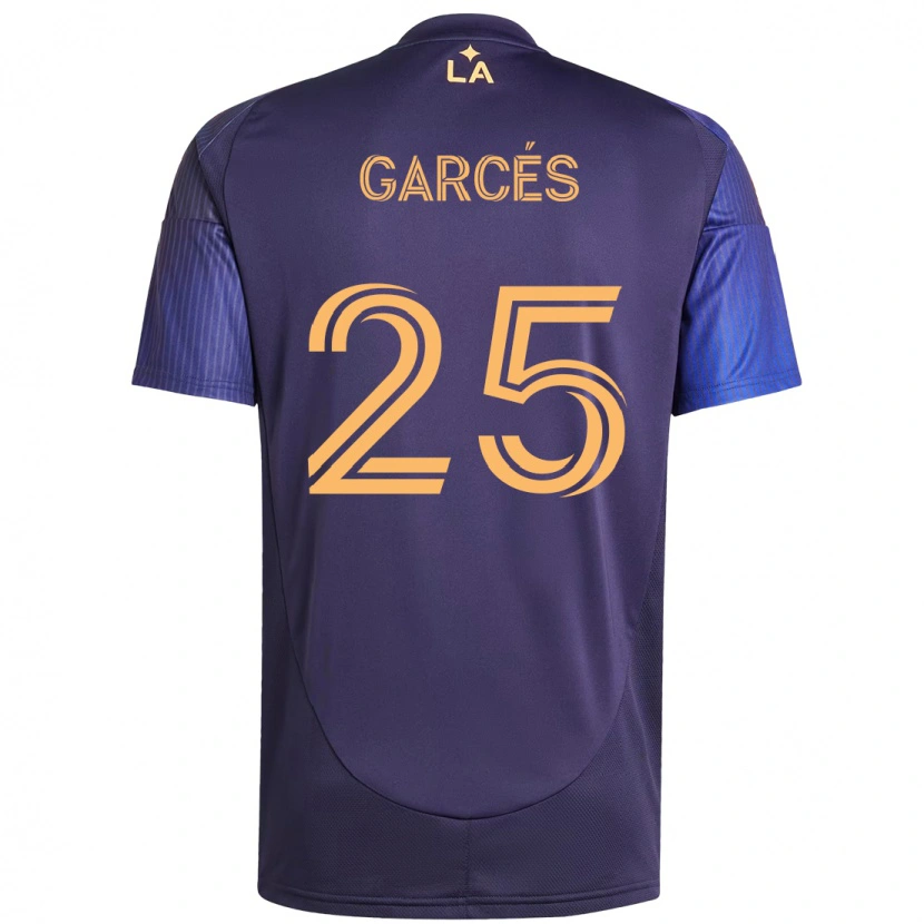 Danxen Hombre Camiseta Carlos Garcés #25 Blanco Amarillo 2ª Equipación 2025/26 La Camisa