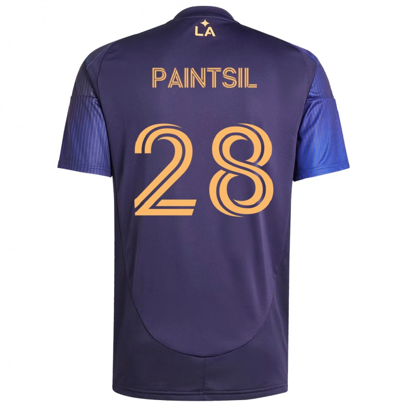 Danxen Hombre Camiseta Joseph Paintsil #28 Blanco Amarillo 2ª Equipación 2025/26 La Camisa