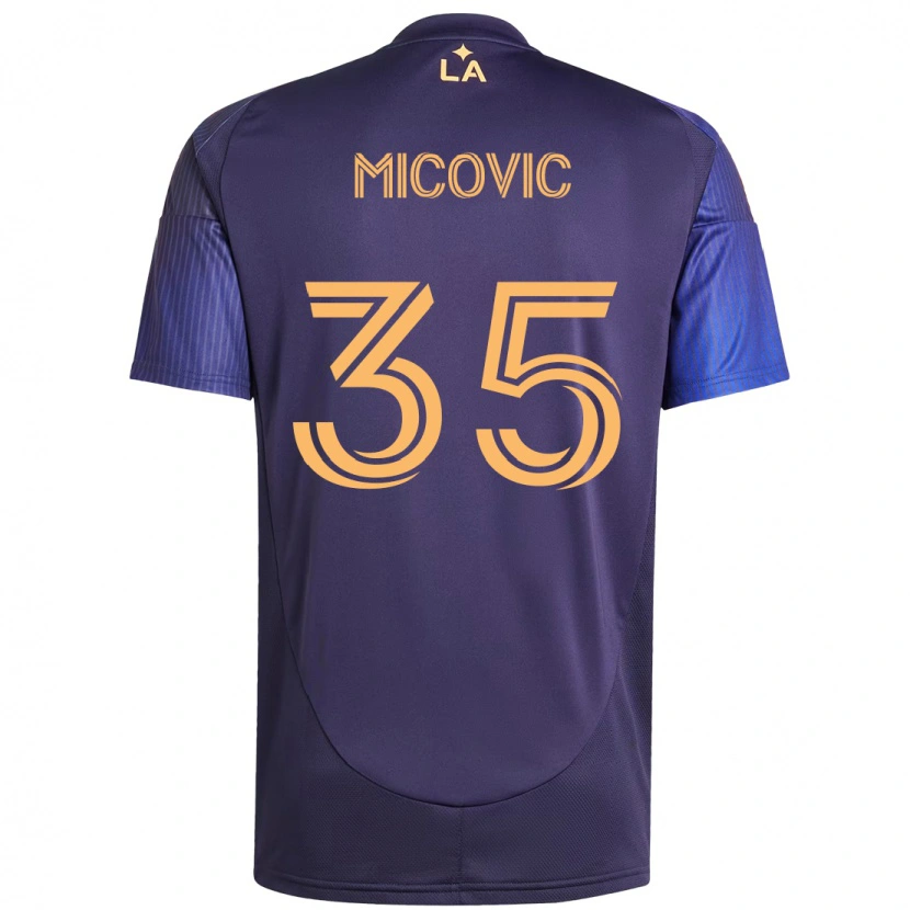 Danxen Hombre Camiseta Novak Micovic #35 Blanco Amarillo 2ª Equipación 2025/26 La Camisa