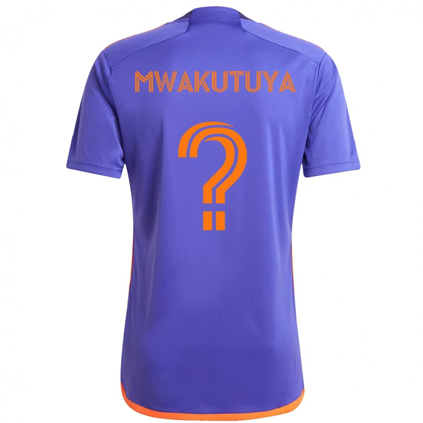Danxen Hombre Camiseta Isaac Mwakutuya #0 Naranja Blanco 2ª Equipación 2025/26 La Camisa