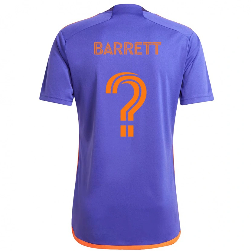 Danxen Hombre Camiseta Daniel Barrett #0 Naranja Blanco 2ª Equipación 2025/26 La Camisa