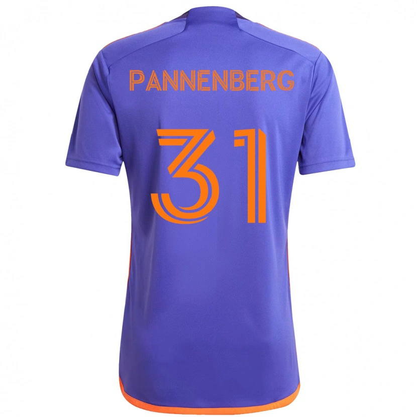 Danxen Hombre Camiseta Andrew Pannenberg #31 Naranja Blanco 2ª Equipación 2025/26 La Camisa