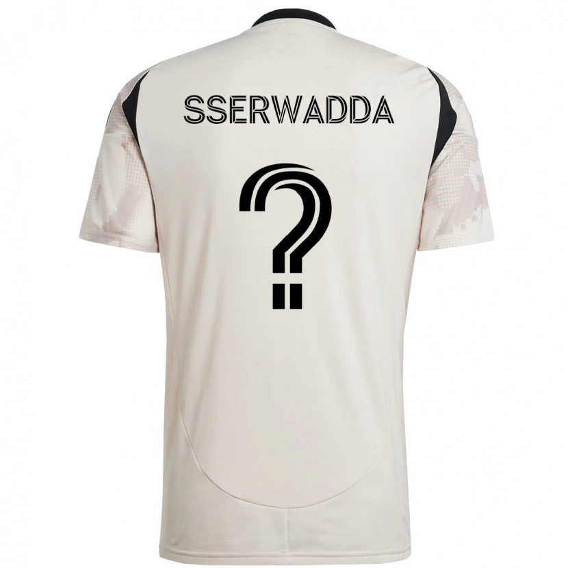 Danxen Hombre Camiseta Steven Sserwadda #0 Rojo Negro 2ª Equipación 2025/26 La Camisa