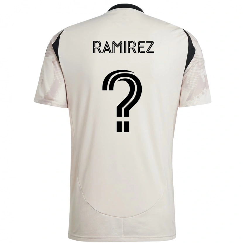Danxen Hombre Camiseta Ángel Ramírez #0 Rojo Negro 2ª Equipación 2025/26 La Camisa