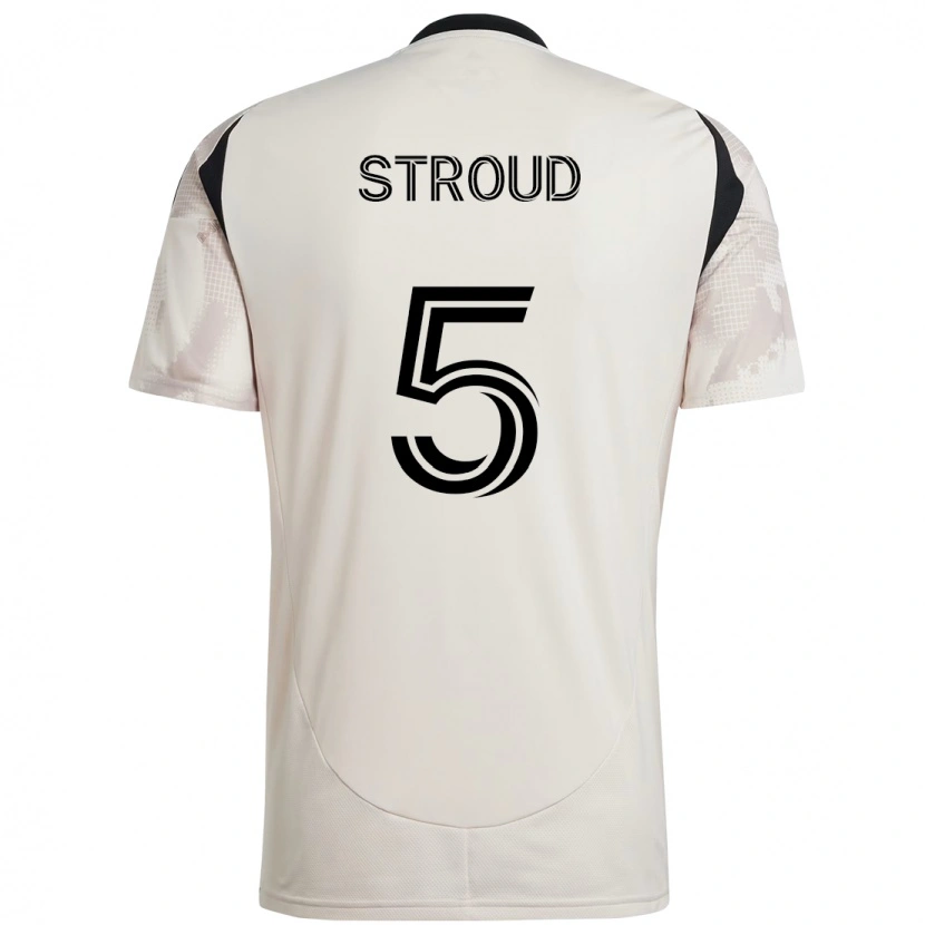 Danxen Hombre Camiseta Peter Stroud #5 Rojo Negro 2ª Equipación 2025/26 La Camisa
