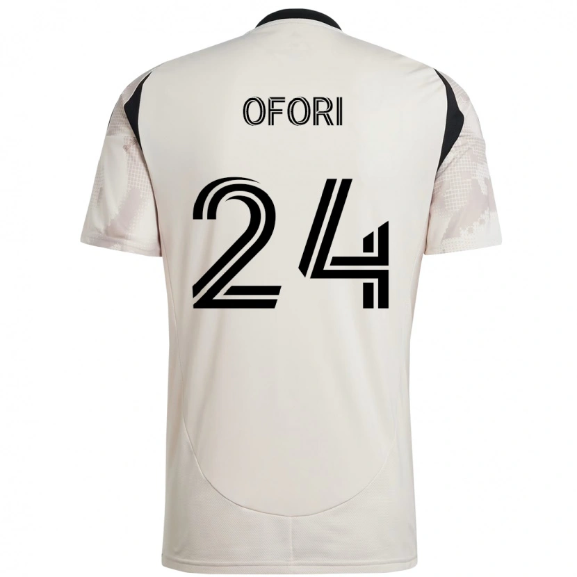Danxen Hombre Camiseta Curtis Ofori #24 Rojo Negro 2ª Equipación 2025/26 La Camisa