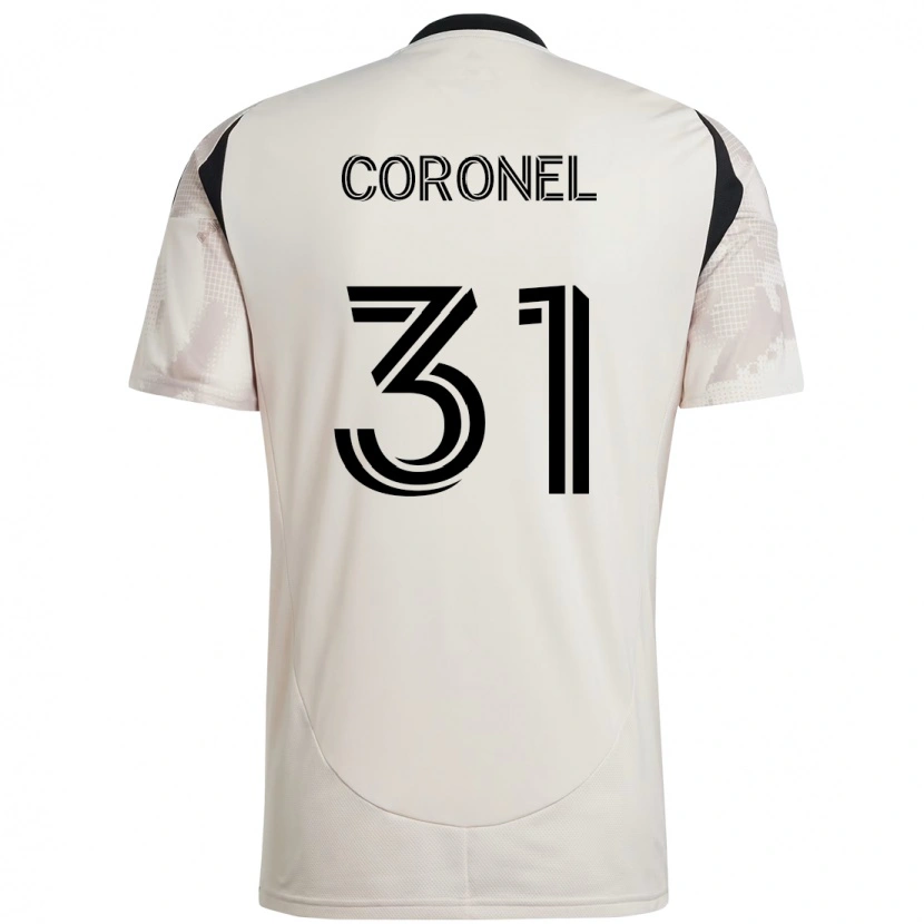 Danxen Hombre Camiseta Carlos Coronel #31 Rojo Negro 2ª Equipación 2025/26 La Camisa