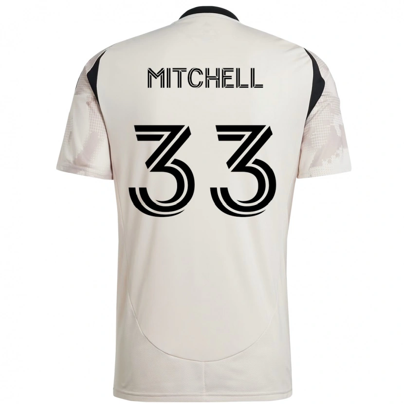 Danxen Hombre Camiseta Roald Mitchell #33 Rojo Negro 2ª Equipación 2025/26 La Camisa