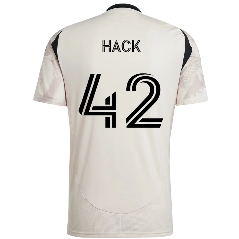 Danxen Hombre Camiseta Alexander Hack #42 Rojo Negro 2ª Equipación 2025/26 La Camisa