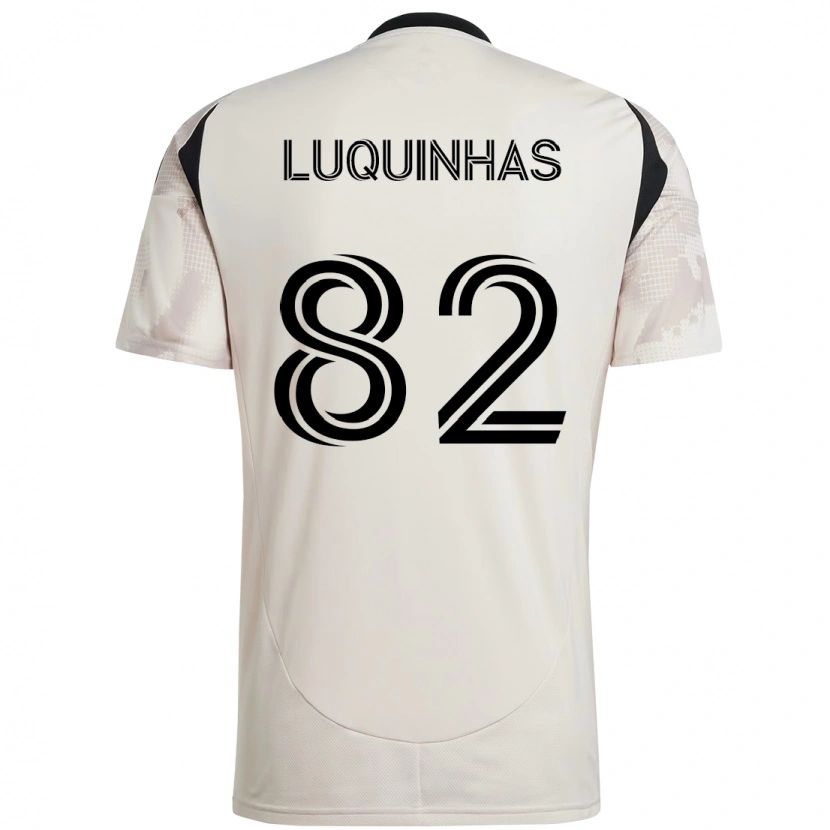 Danxen Hombre Camiseta Luquinhas #82 Rojo Negro 2ª Equipación 2025/26 La Camisa