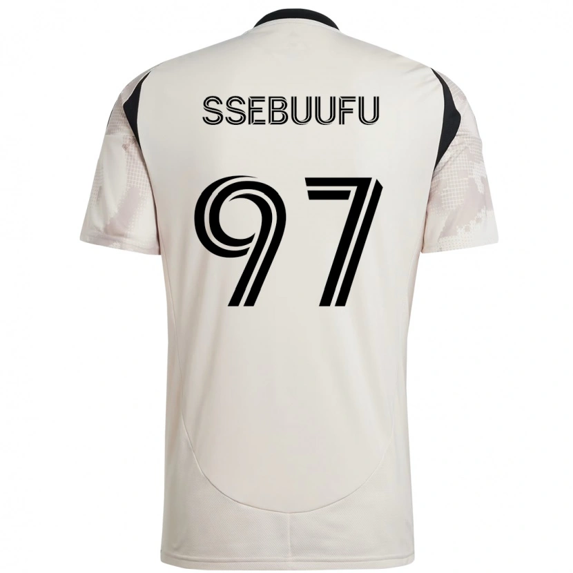 Danxen Hombre Camiseta Frank Ssebuufu #97 Rojo Negro 2ª Equipación 2025/26 La Camisa