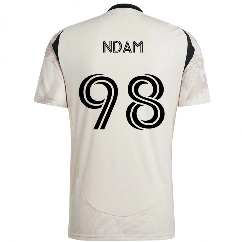 Danxen Hombre Camiseta Hassan Ndam #98 Rojo Negro 2ª Equipación 2025/26 La Camisa