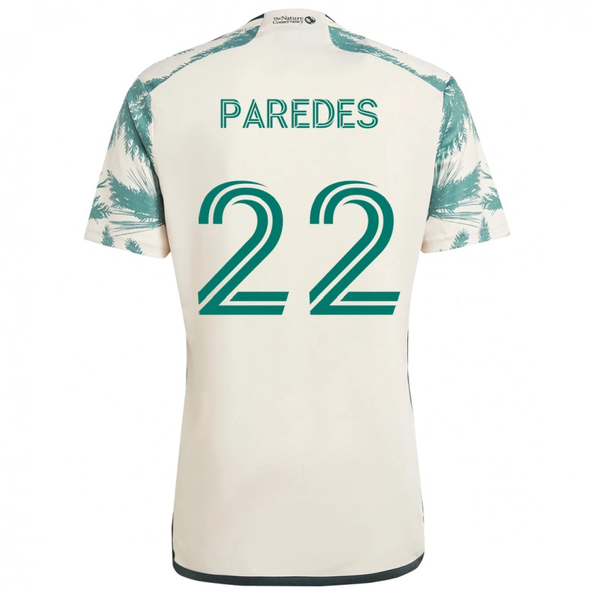 Danxen Hombre Camiseta Cristhian Paredes #22 Negro Marrón 2ª Equipación 2025/26 La Camisa