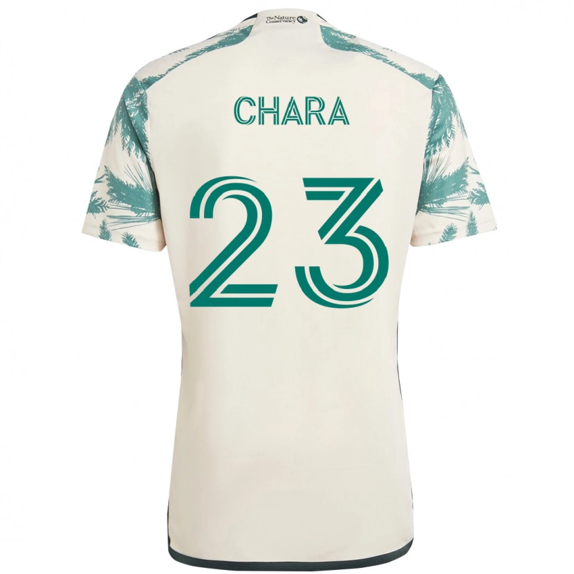 Danxen Hombre Camiseta Yimmi Chará #23 Negro Marrón 2ª Equipación 2025/26 La Camisa
