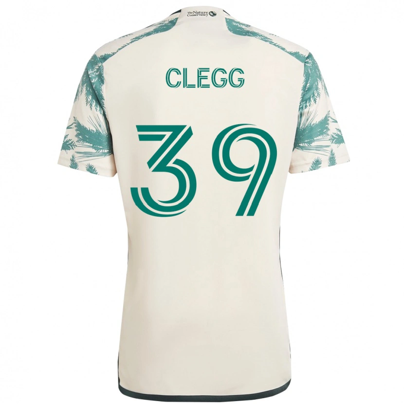 Danxen Hombre Camiseta Tyler Clegg #39 Negro Marrón 2ª Equipación 2025/26 La Camisa