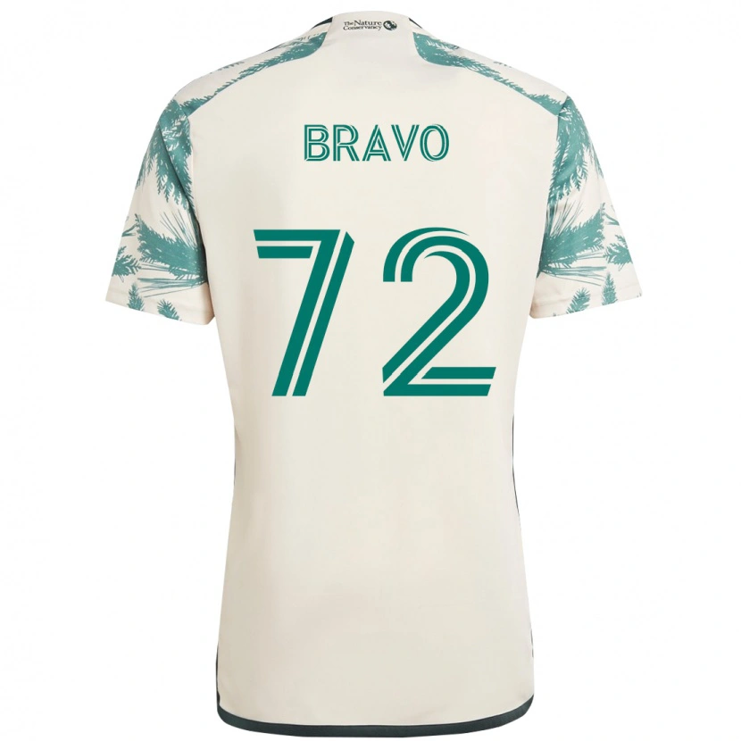 Danxen Hombre Camiseta Julian Bravo #72 Negro Marrón 2ª Equipación 2025/26 La Camisa