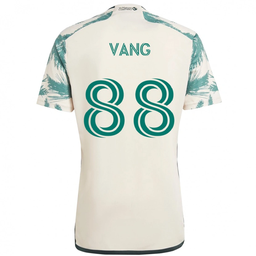 Danxen Hombre Camiseta Michael Vang #88 Negro Marrón 2ª Equipación 2025/26 La Camisa