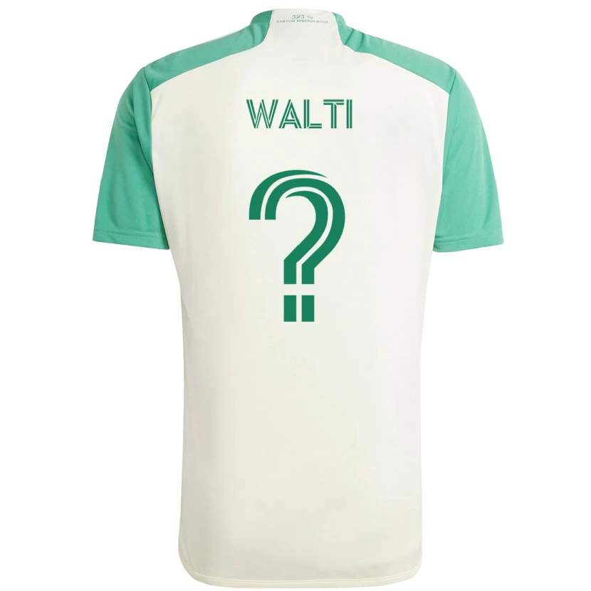 Danxen Hombre Camiseta Jackson Wälti #0 Verde Negro 2ª Equipación 2025/26 La Camisa
