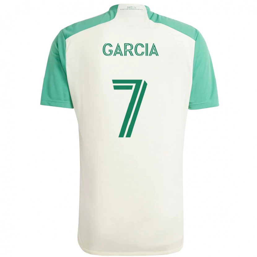 Danxen Hombre Camiseta Anthony García #7 Blanco Verde 2ª Equipación 2025/26 La Camisa