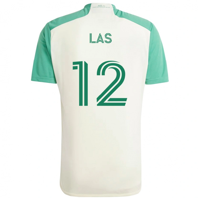Danxen Hombre Camiseta Damian Las #12 Verde Negro 2ª Equipación 2025/26 La Camisa