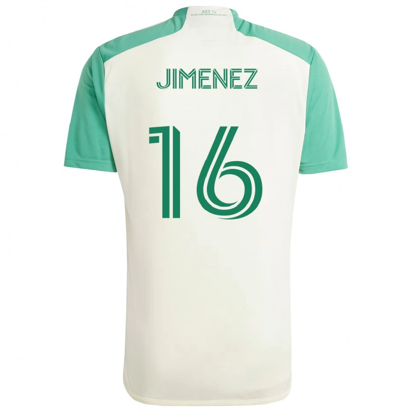 Danxen Hombre Camiseta Héctor Jiménez #16 Blanco Verde 2ª Equipación 2025/26 La Camisa