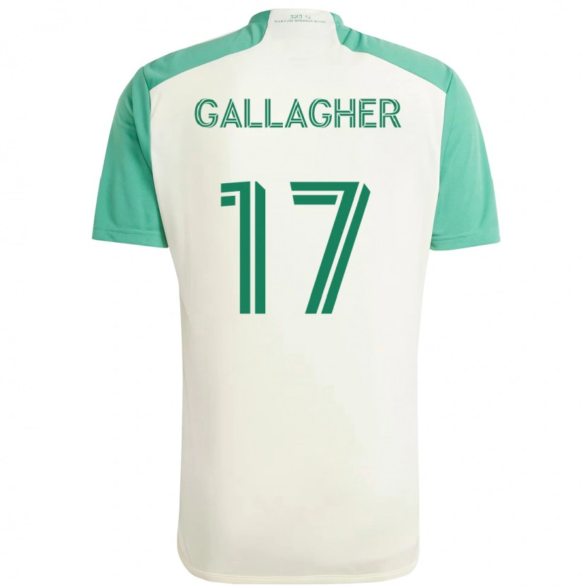 Danxen Hombre Camiseta Jon Gallagher #17 Verde Negro 2ª Equipación 2025/26 La Camisa