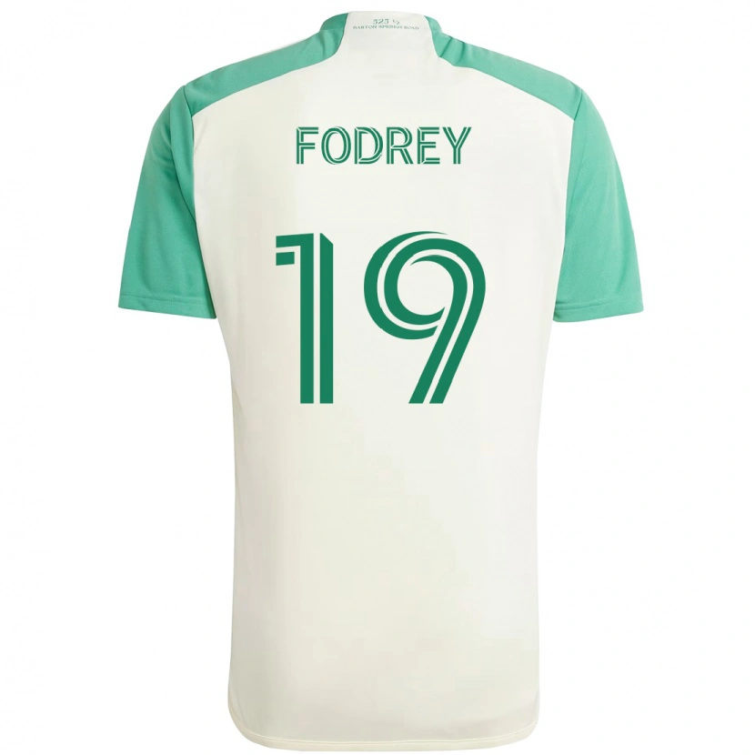 Danxen Hombre Camiseta Cj Fodrey #19 Blanco Verde 2ª Equipación 2025/26 La Camisa