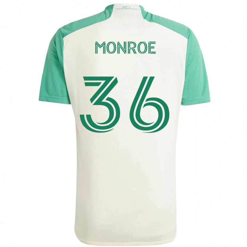 Danxen Hombre Camiseta Greg Monroe #36 Verde Negro 2ª Equipación 2025/26 La Camisa