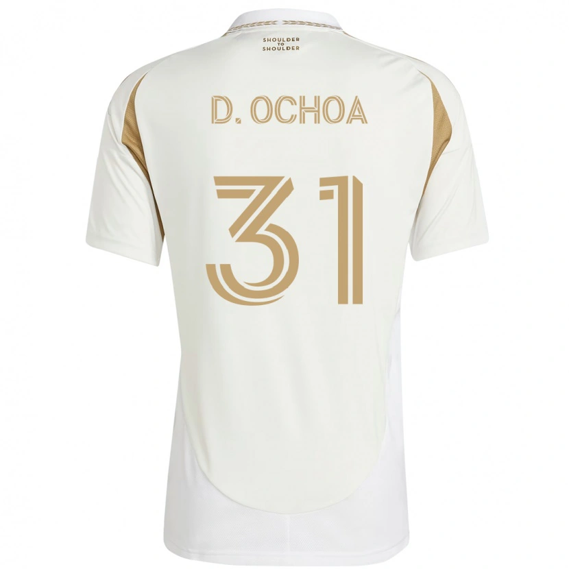 Danxen Hombre Camiseta David Ochoa #31 Negro Marrón 2ª Equipación 2025/26 La Camisa
