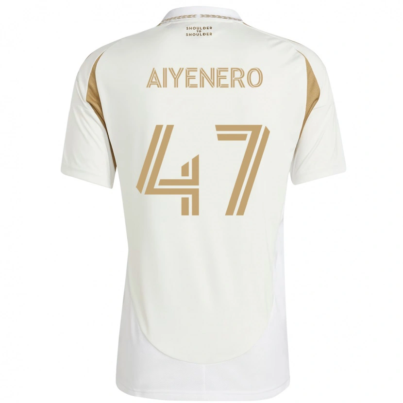 Danxen Hombre Camiseta Marius Aiyenero #47 Negro Marrón 2ª Equipación 2025/26 La Camisa