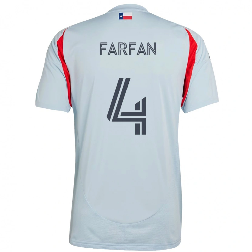 Danxen Hombre Camiseta Marco Farfán #4 Rojo Azul Marino 2ª Equipación 2025/26 La Camisa