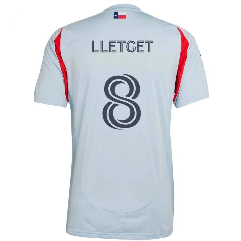 Danxen Hombre Camiseta Sebastian Lletget #8 Rojo Azul Marino 2ª Equipación 2025/26 La Camisa